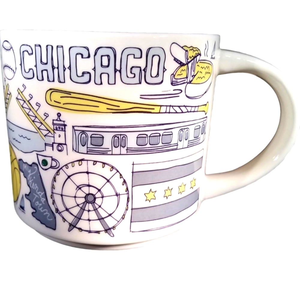 Starbucks Chicago Been There Series Ceramic Coffee Mug 14oz